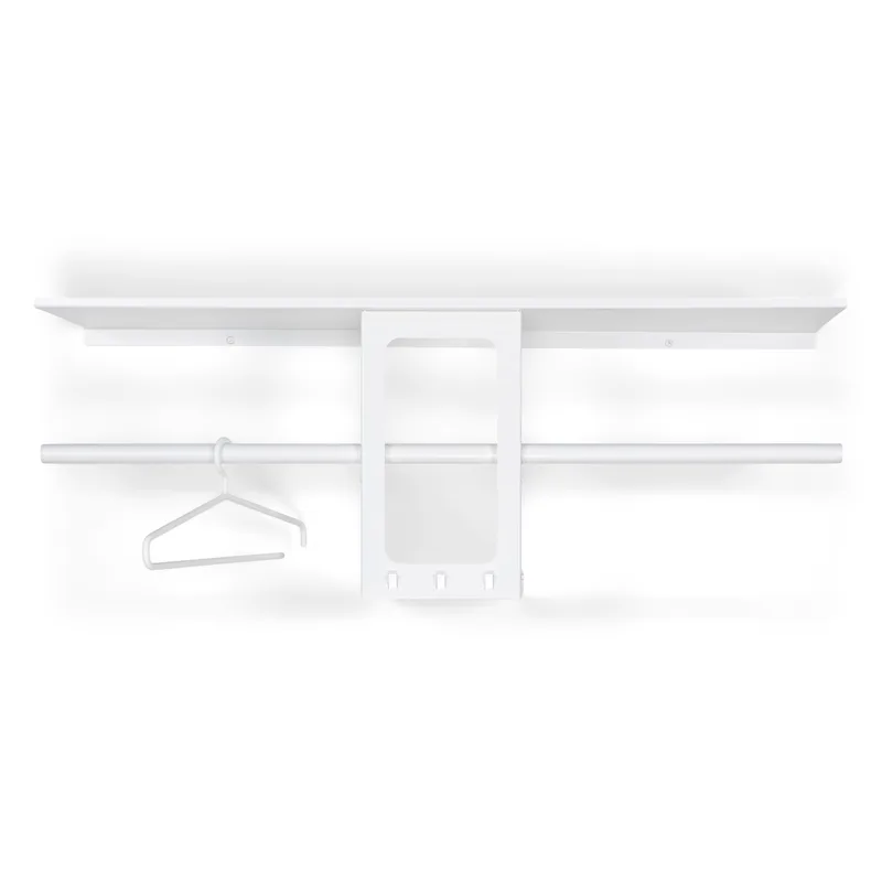 Ando Garderobenständer, klein, weißer Stahl (B:100) - Shelving Unit, White Steel, Space-Saving Design by Spinder Design – product photo