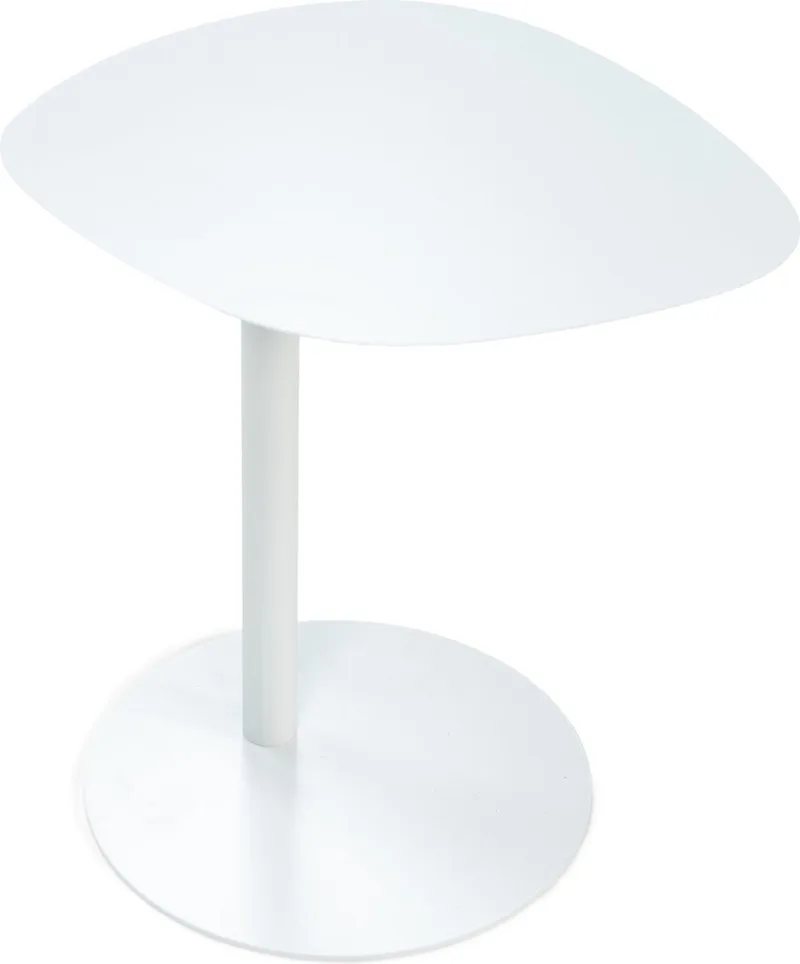 Bijzettafel JARI - 50 Hoog - Staal by Spinder Design in White – product photo