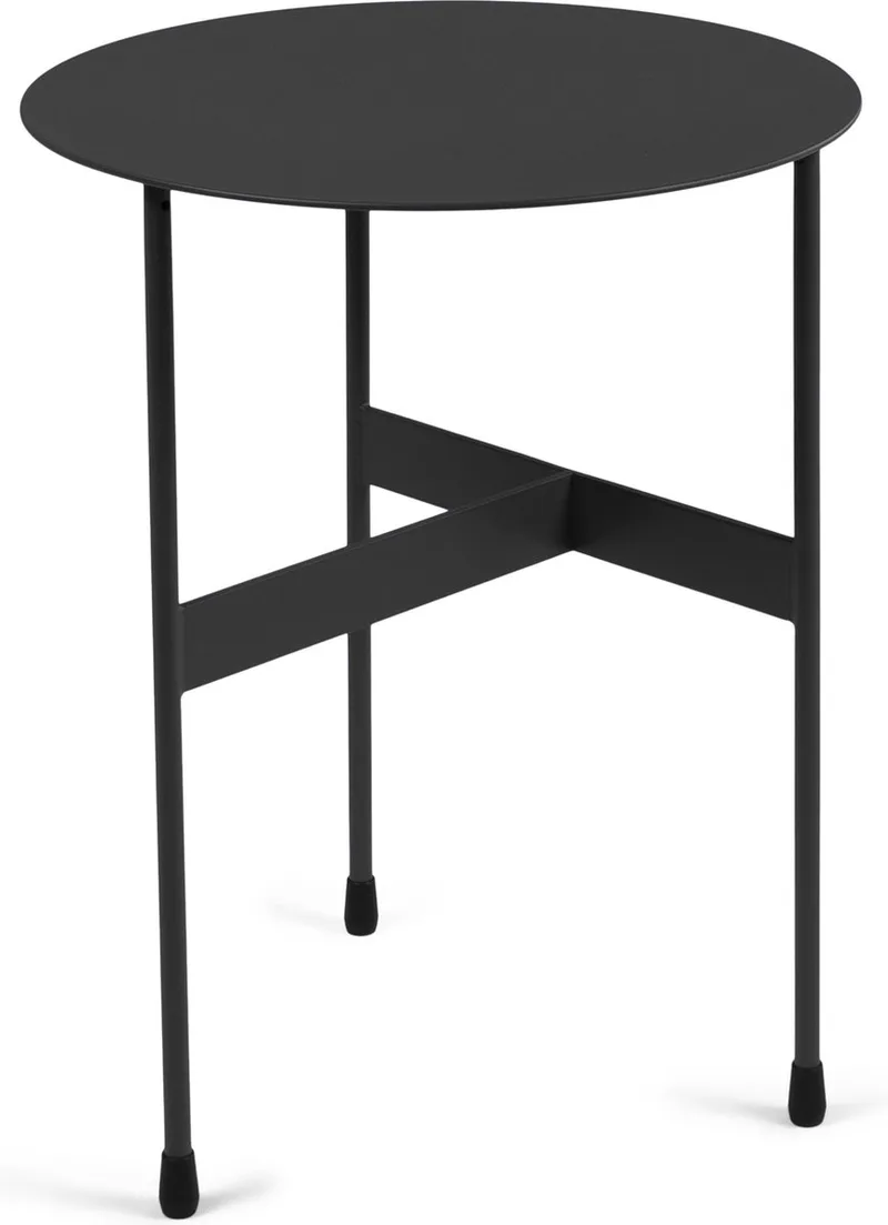bijzettafel Mira High - Ø45 - Staal van Spinder Design in Zwart – productfoto