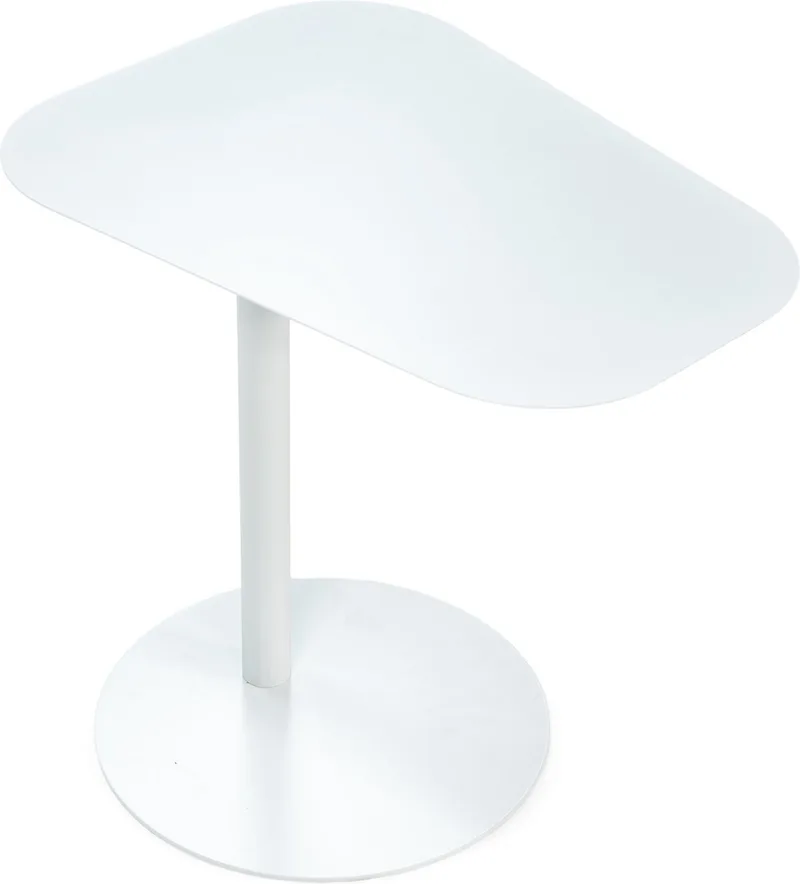 Bijzettafel NOORA - 50 Hoog - Staal de Spinder Design en Blanc – photo du produit