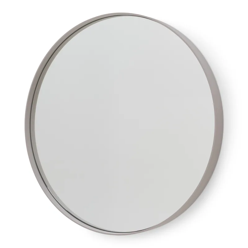 Donna Wandspiegel von Spinder Design, rund mit Spiegelglas und taupefarbenem Stahl, Ø60 van Spinder Design – productfoto
