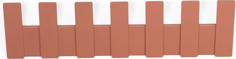 kapstok Angle 7 - 7 haken - Staal från Spinder Design i Clay Terra – produktbild