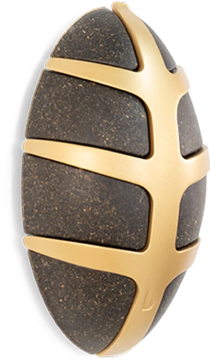 kapstok Bio Bug - Bio / Goud - 7 haken från Spinder Design i Donkerbruin – produktbild