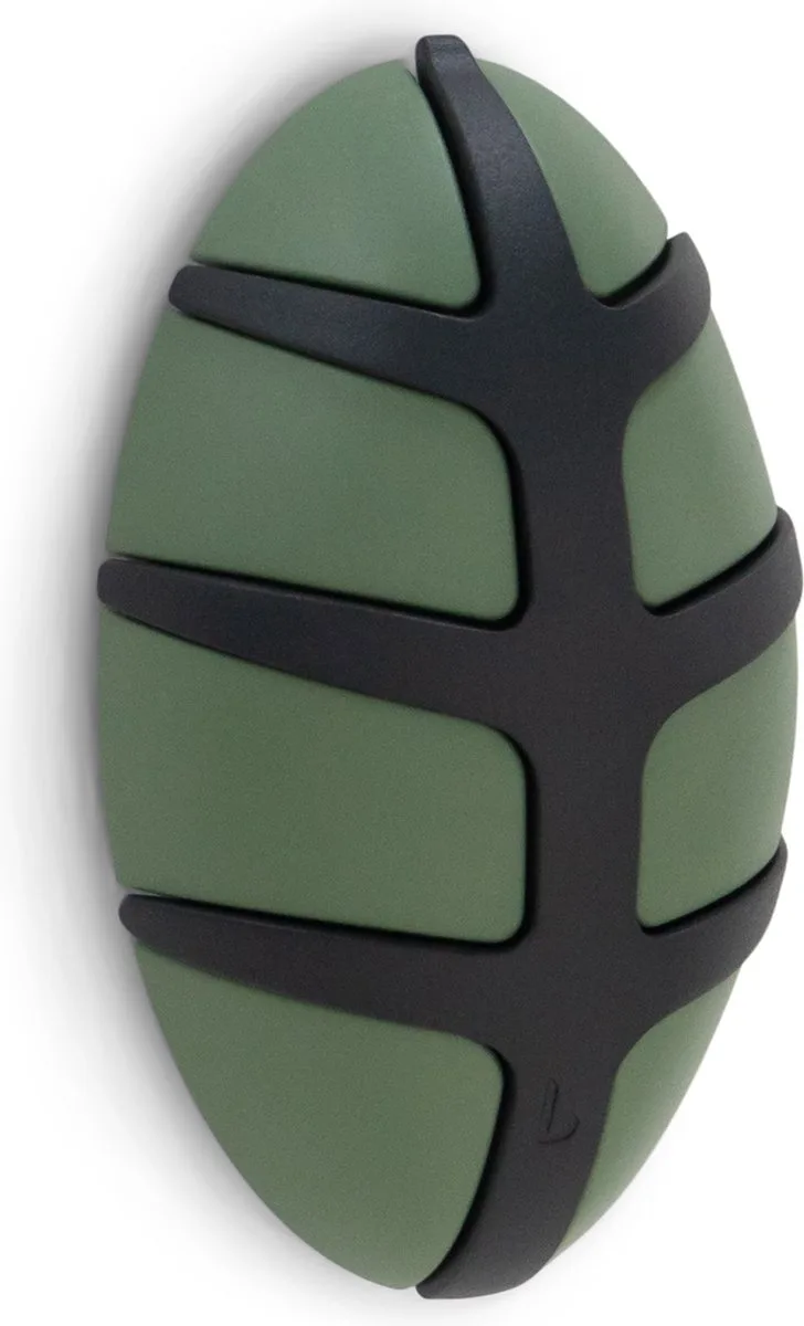 kapstok Bug - Zwart - 7 haken fra Spinder Design i Sage Green – produktbillede