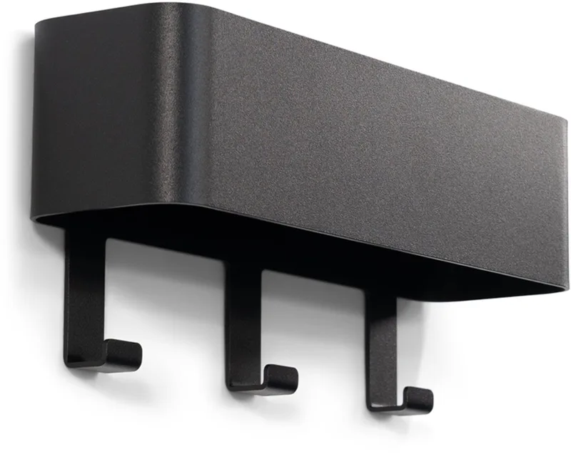 kapstok Dax Play 3 - 3 haken - Staal von Spinder Design in Schwarz – Produktfoto