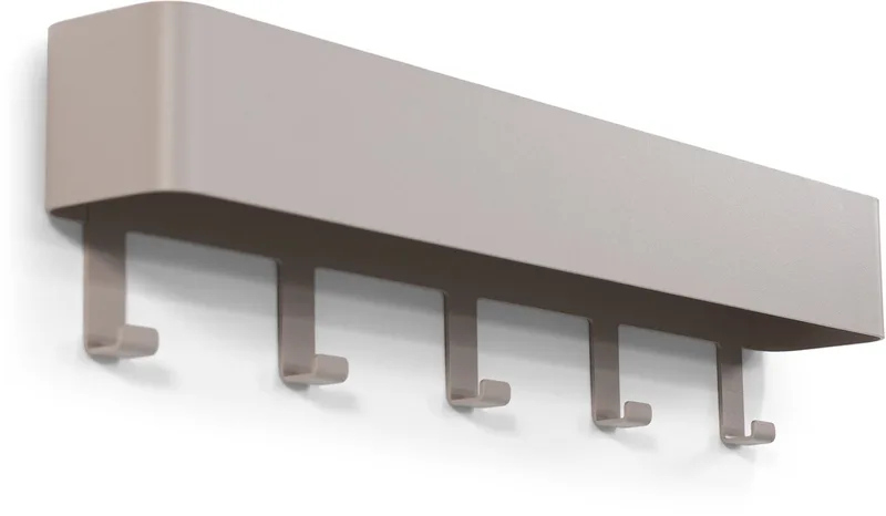 kapstok Dax Play 5 - 5 haken - Staal by Spinder Design in Silky Taupe – product photo