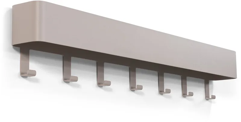 kapstok Dax Play 7 - 7 haken - Staal von Spinder Design in Silky Taupe – Produktfoto