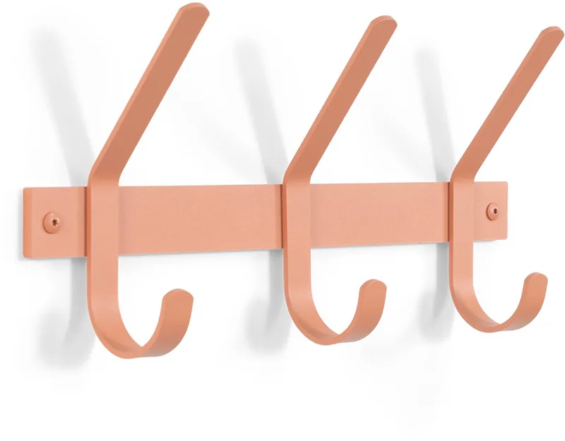 kapstok Dexter 3 - 3 haken - Staal van Spinder Design in Clay Terra – productfoto