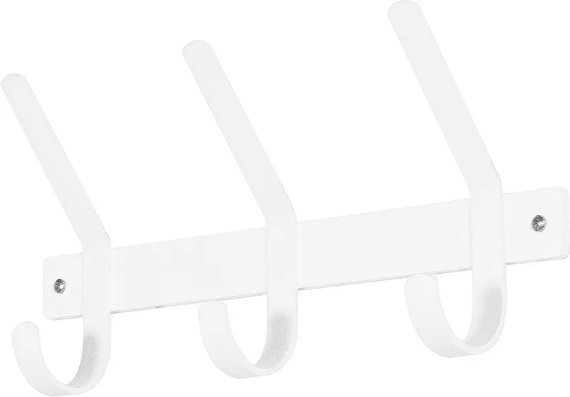 kapstok Dexter 3 - 3 haken - Staal van Spinder Design in Wit – productfoto