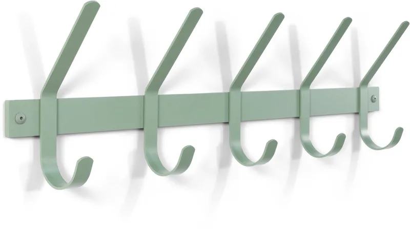 kapstok Dexter 5 - 5 haken - Staal by Spinder Design in Dusty Green – product photo