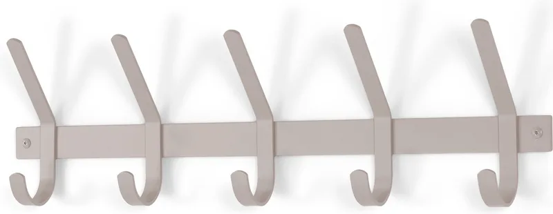 kapstok Dexter 5 - 5 haken - Staal fra Spinder Design i Silky Taupe – produktbillede