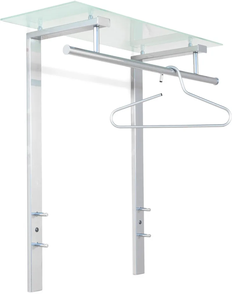 kapstok Dutch - 4 haken - Staal van Spinder Design in Nikkel – productfoto