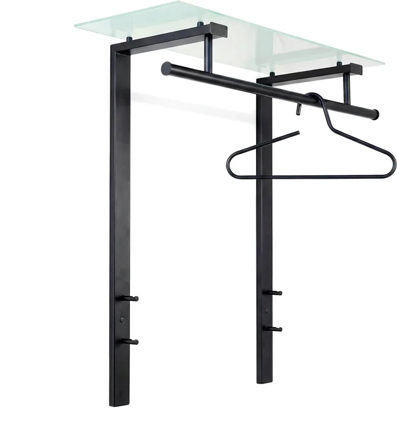 kapstok Dutch - 4 haken - Staal van Spinder Design in Zwart – productfoto