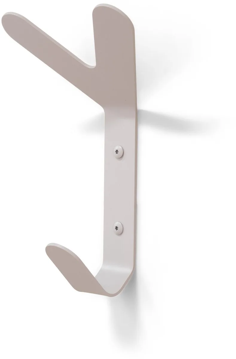 kapstok Frondo Haak - 3 haken - Staal van Spinder Design in Silky Taupe – productfoto