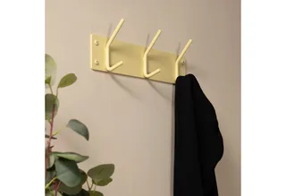 kapstok Fusion 3 - 3 haken - Staal de Spinder Design en Butter Yellow – photo du produit 5 sur 5