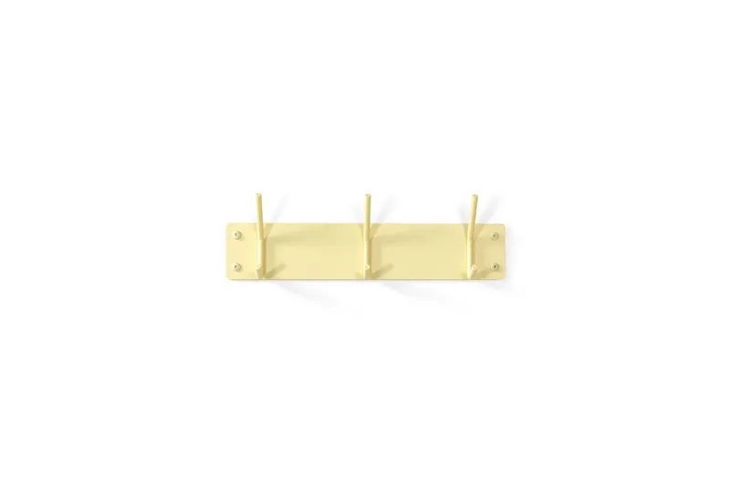 kapstok Fusion 3 - 3 haken - Staal de Spinder Design en Butter Yellow – photo du produit 2 sur 5