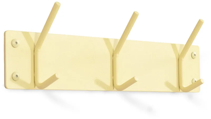 kapstok Fusion 3 - 3 haken - Staal de Spinder Design en Butter Yellow – photo du produit 1 sur 5