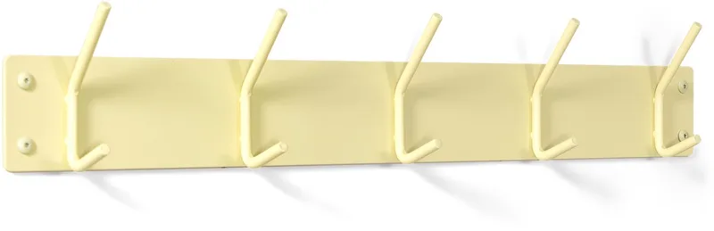 kapstok Fusion 5 - 5 haken - Staal by Spinder Design in Butter Yellow – product photo