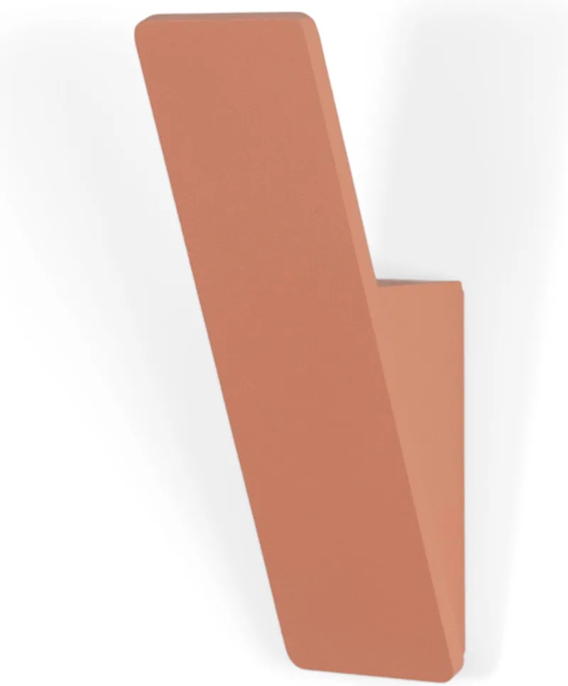 kapstok haak Angle 1 - 1 haak - Staal by Spinder Design in Clay Terra – product photo