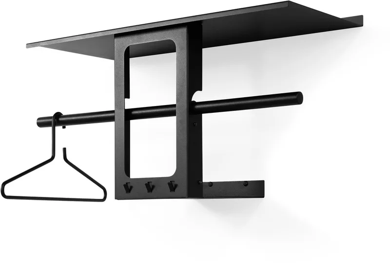 kapstok Luno Small 70 - Staal by Spinder Design in Black – product photo