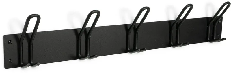 kapstok Miles 5 - 15 haken - Staal von Spinder Design in Schwarz – Produktfoto