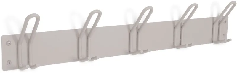 kapstok Miles 5 - 5 haken - Staal von Spinder Design in Silky Taupe – Produktfoto