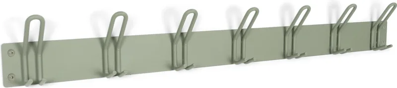 kapstok Miles 7 - 7 haken - Staal by Spinder Design in Dusty Green – product photo
