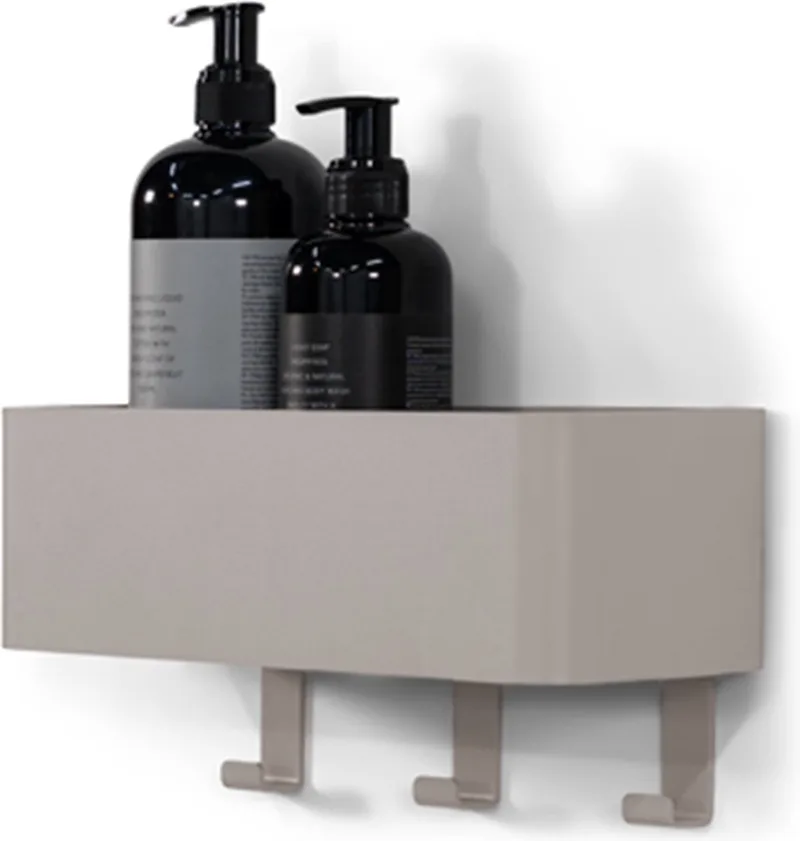 kapstok Multi 3 - 3 haken - Staal von Spinder Design in Silky Taupe – Produktfoto