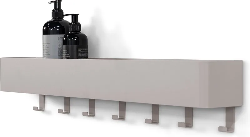 kapstok Multi 7 - 7 haken - Staal by Spinder Design in Silky Taupe – product photo