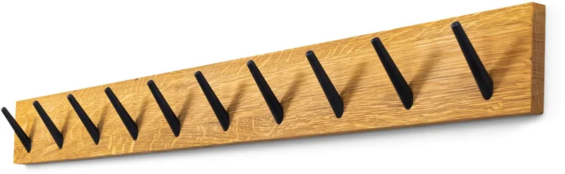 kapstok Nub 10 - Eiken - 10 haken - Eikenhout by Spinder Design in Natural – product photo