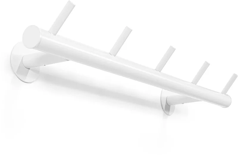 kapstok Odin 02 - 5 haken - Staal de Spinder Design en Blanc – photo du produit