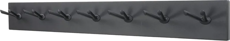 kapstok Pull 7 - 14 haken - Staal by Spinder Design in Black – product photo