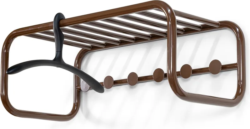 kapstok Retro Kapstok - 6 haken - Staal by Spinder Design in Chocolate Brown – product photo
