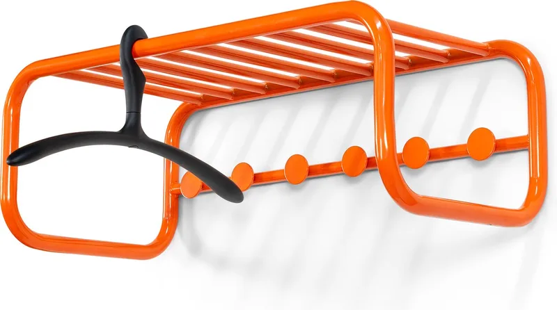 kapstok Retro Kapstok - Pure Orange - 6 haken - Staal de Spinder Design en Orange – photo du produit 1 sur 5
