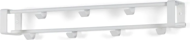kapstok Rex 1 - 7 haken - Staal från Spinder Design i Vit – produktbild