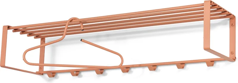 kapstok Rex 2 XL (100 Cm) - 7 haken - Staal van Spinder Design in Clay Terra – productfoto
