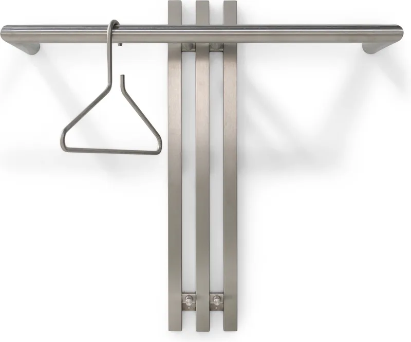 kapstok Senza 1 - 2 haken by Spinder Design in Rvs – product photo