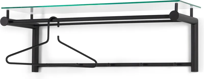 kapstok Suza 5 - 5 haken - Staal van Spinder Design in Zwart – productfoto