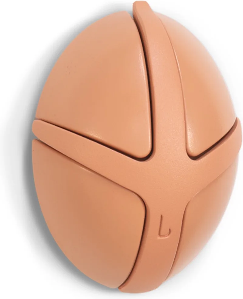 kapstok Tick - Clay Terra / Clay Terra - 3 haken från Spinder Design i Clay Terra – produktbild