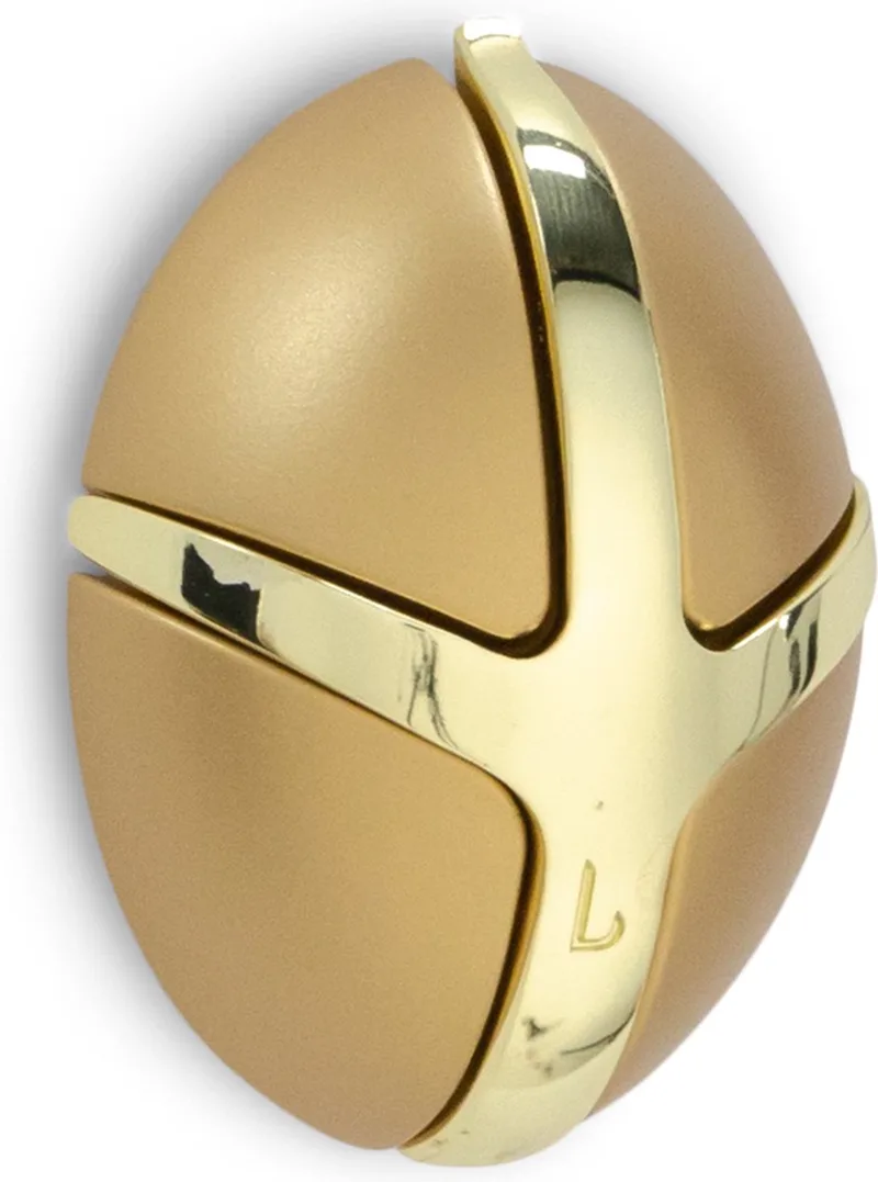 kapstok Tick - Goud / Goud - 3 haken by Spinder Design in Gold – product photo