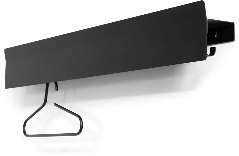 kapstok Vigilo 120 - 12 haken - Staal van Spinder Design in Zwart – productfoto