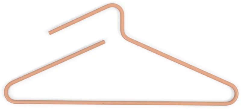 kledinghangers Hang-On - set van 5 - Staal van Spinder Design in Clay Terra – productfoto