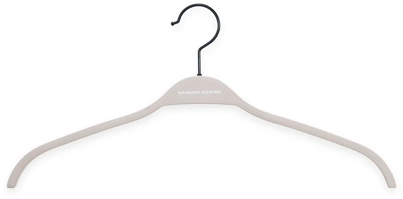 kledinghangers Rosa - set van 5 - Draaibare haak - anti slip coating från Spinder Design i Silky Taupe – produktbild