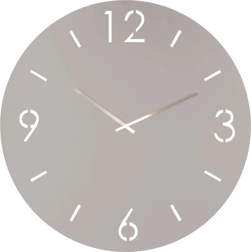 klok Time Ø 60 - Staal van Spinder Design in Silky Taupe – productfoto