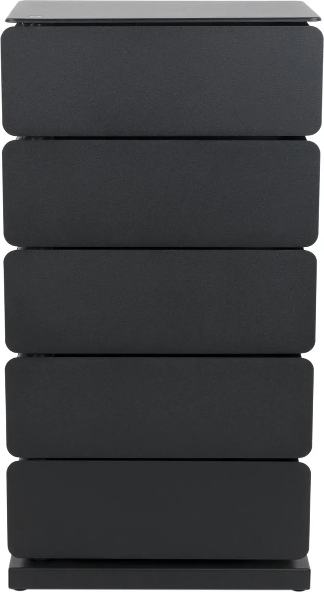 ladekast Joey 5 - Staal von Spinder Design in Schwarz – Produktfoto 1 von 5