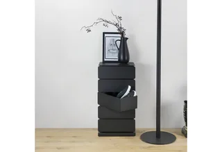 ladekast Joey 5 - Staal von Spinder Design in Schwarz – Produktfoto 2 von 5