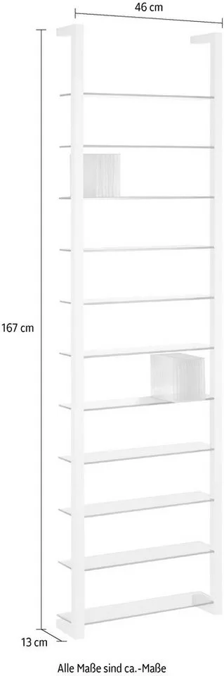 mediarek / wandrek Cubic 11 - Staal fra Spinder Design i Hvid – produktbillede 4 af 4