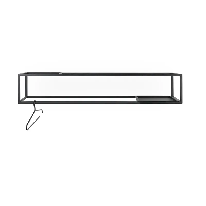 Rack Garderobenständer - schwarzer Stahl (B:118) für Schwarz by Spinder Design – product photo