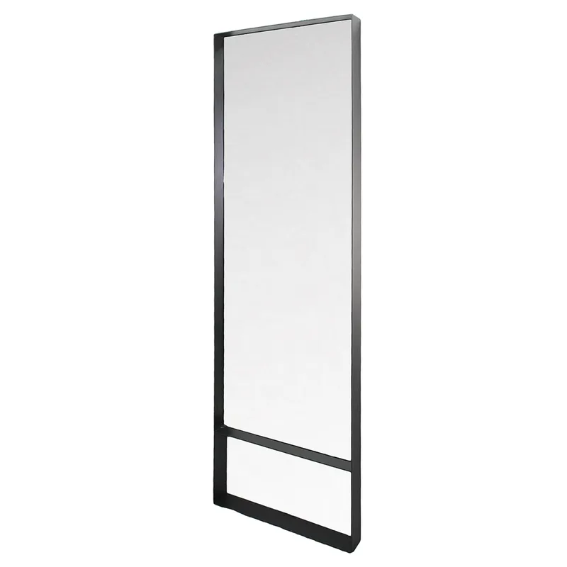 Rechteckiger Wandspiegel von Spinder Design, Spiegelglas und schwarzer Stahl, 60x190 cm von Spinder Design – Produktfoto