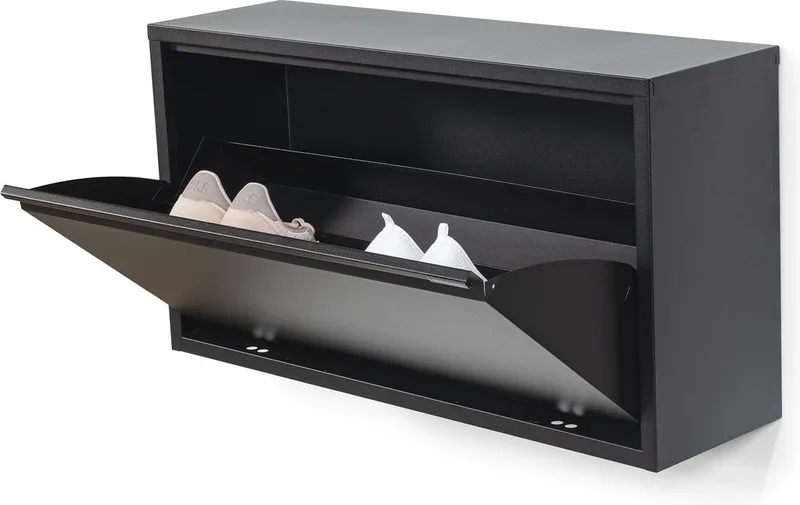 schoenenkast Billy 1 Maxi - 6 paar schoenen - Staal de Spinder Design en Noir – photo du produit